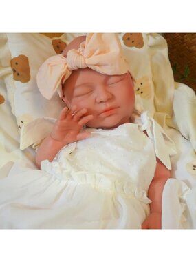 20 Inch Girl Full Silicone Reborn Lifelike Baby Doll With Clothes For Kids